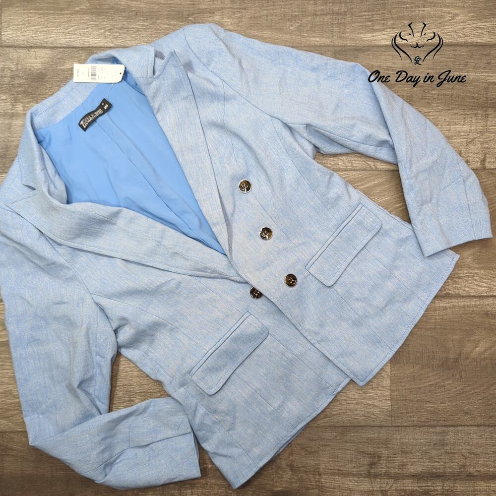 New York & Company 7th Ave Hook Closure Blazer Size 12